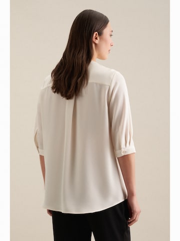 SEIDENSTICKER Blouse 'Schwarze Rose' in White