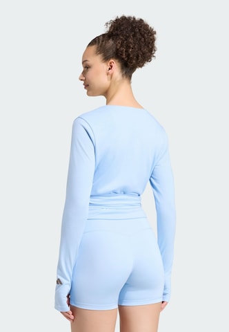 ADIDAS PERFORMANCE - Camisa funcionais 'Studio' em azul