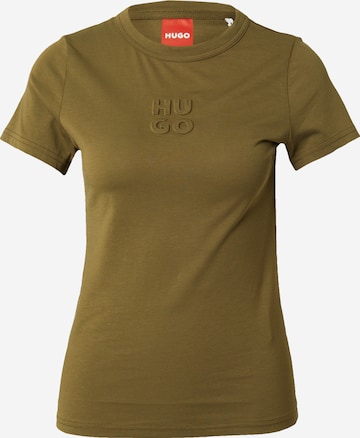 T-shirt 'Classic' HUGO Red en vert : devant