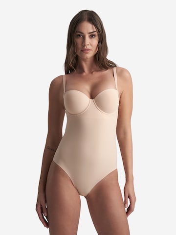 Bye Bra Shaping bodysuit in Beige: front