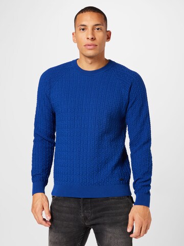 HUGO Red Sweter 'Srido' w kolorze niebieski: przód