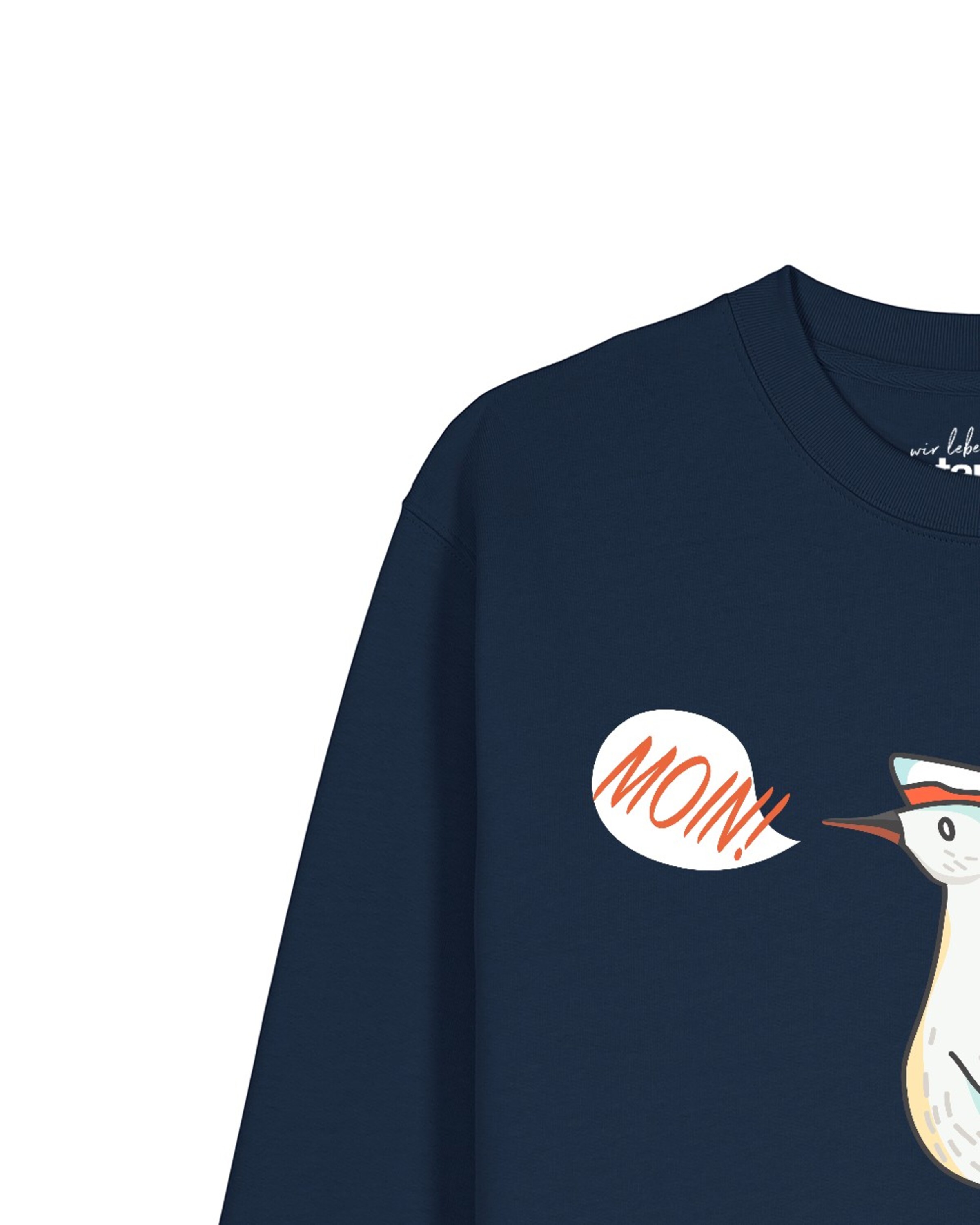 Sweat-shirt 'Moin Seagull' Watapparel en bleu