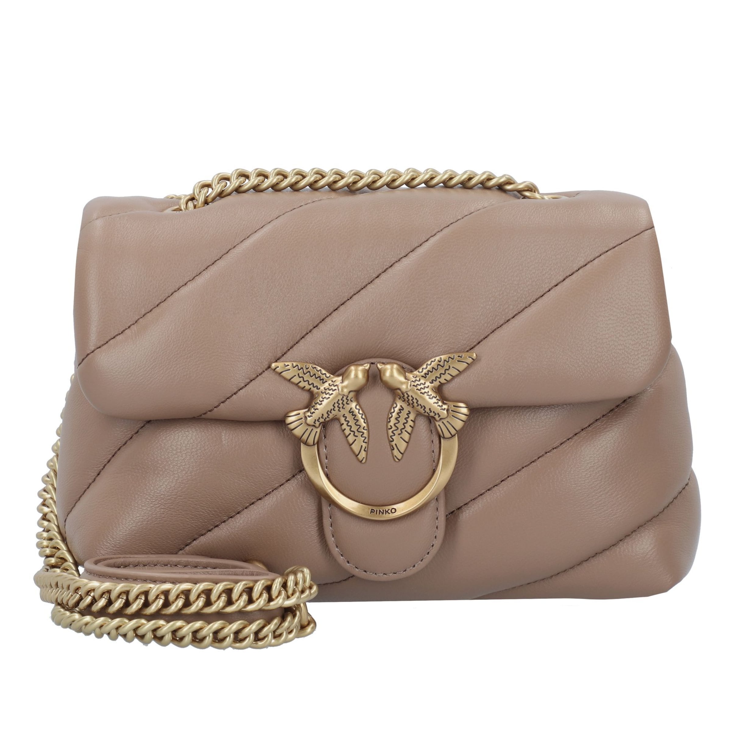 Borsa a tracolla di PINKO in marrone: frontale