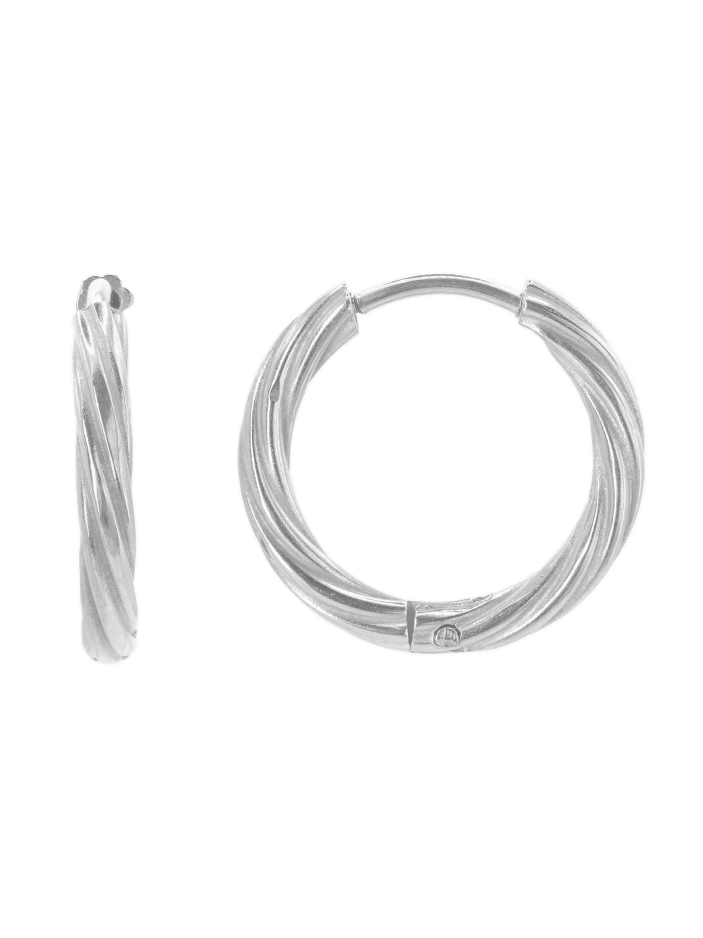 Boucles d'oreilles Heideman en argent : devant