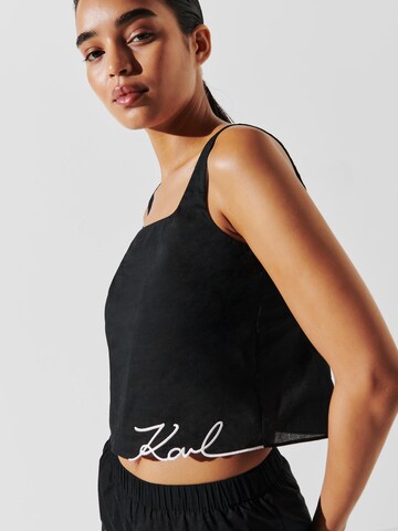 Karl Lagerfeld Top in Schwarz
