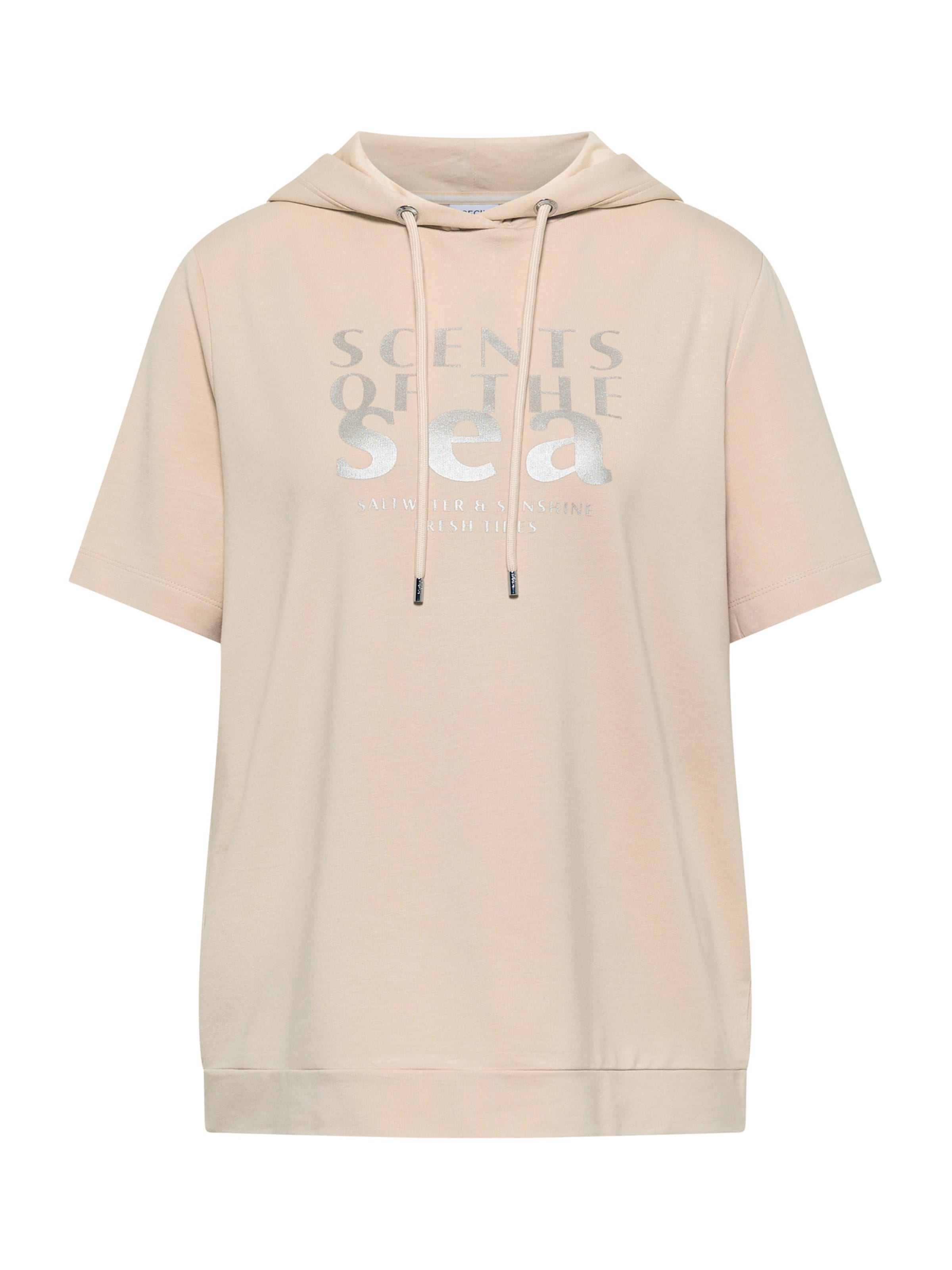 CECIL Свитшот 'Scents Of The Sea' в Бежевый: спереди