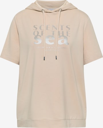 CECIL Majica 'Scents Of The Sea' | bež barva: sprednja stran
