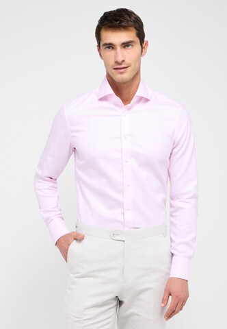 ETERNA Slim fit Button Up Shirt in Pink: front