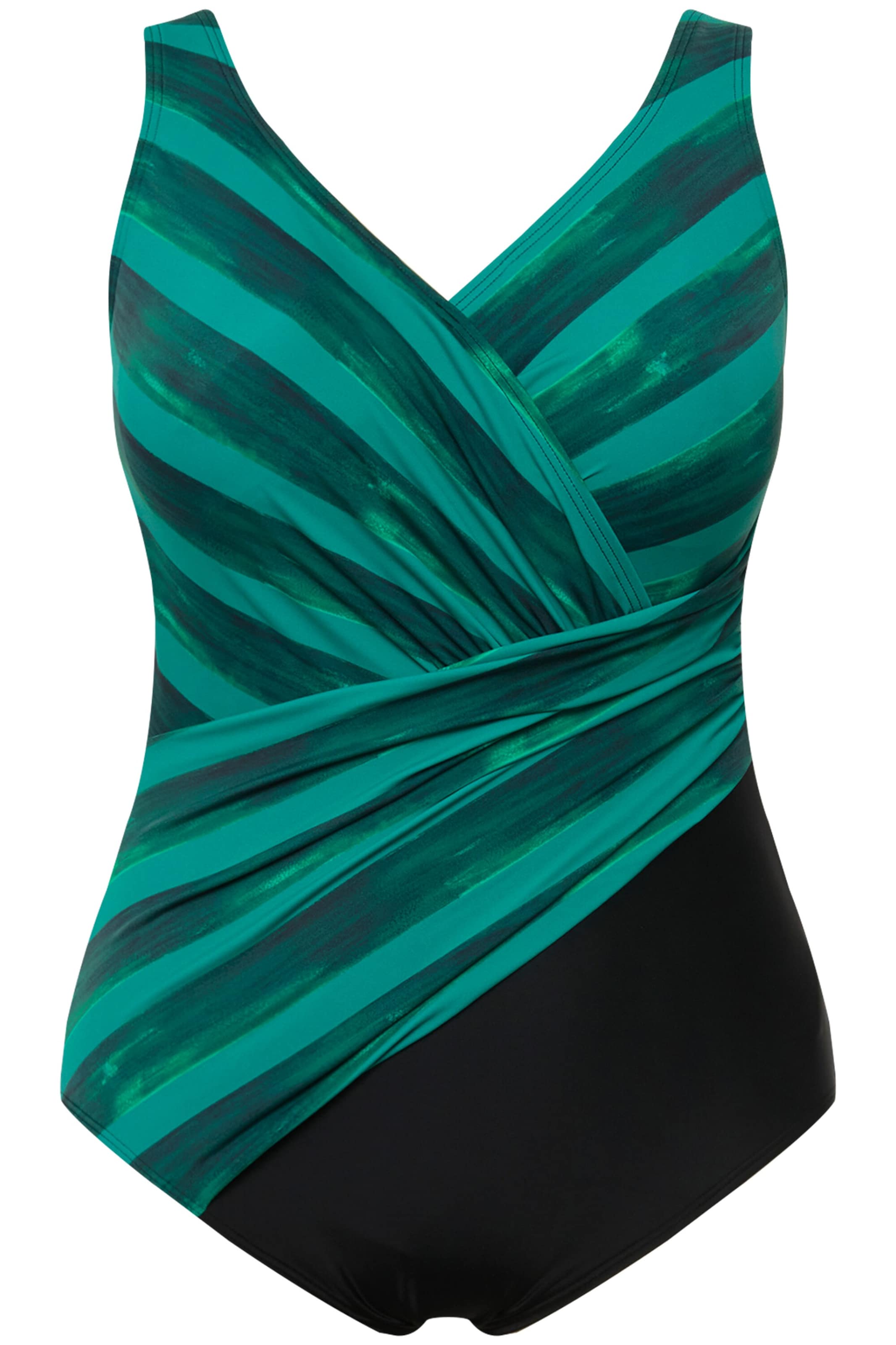 Ulla Popken Badpak in Groen: voorkant