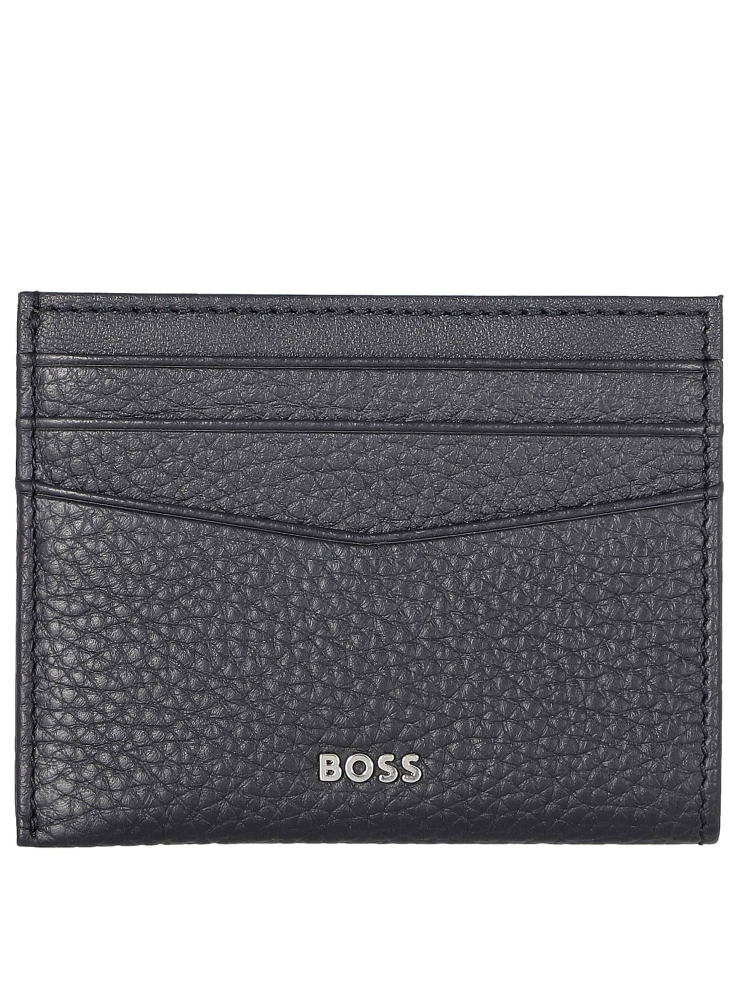 HUGO BOSS Portemonnaie 'New Crosstown Big'‌‌‌‌‌‌‌ in Schwarz: Vorderseite