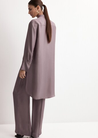 MANGO Regular Pleat-Front Pants 'Mina-A' in Pink