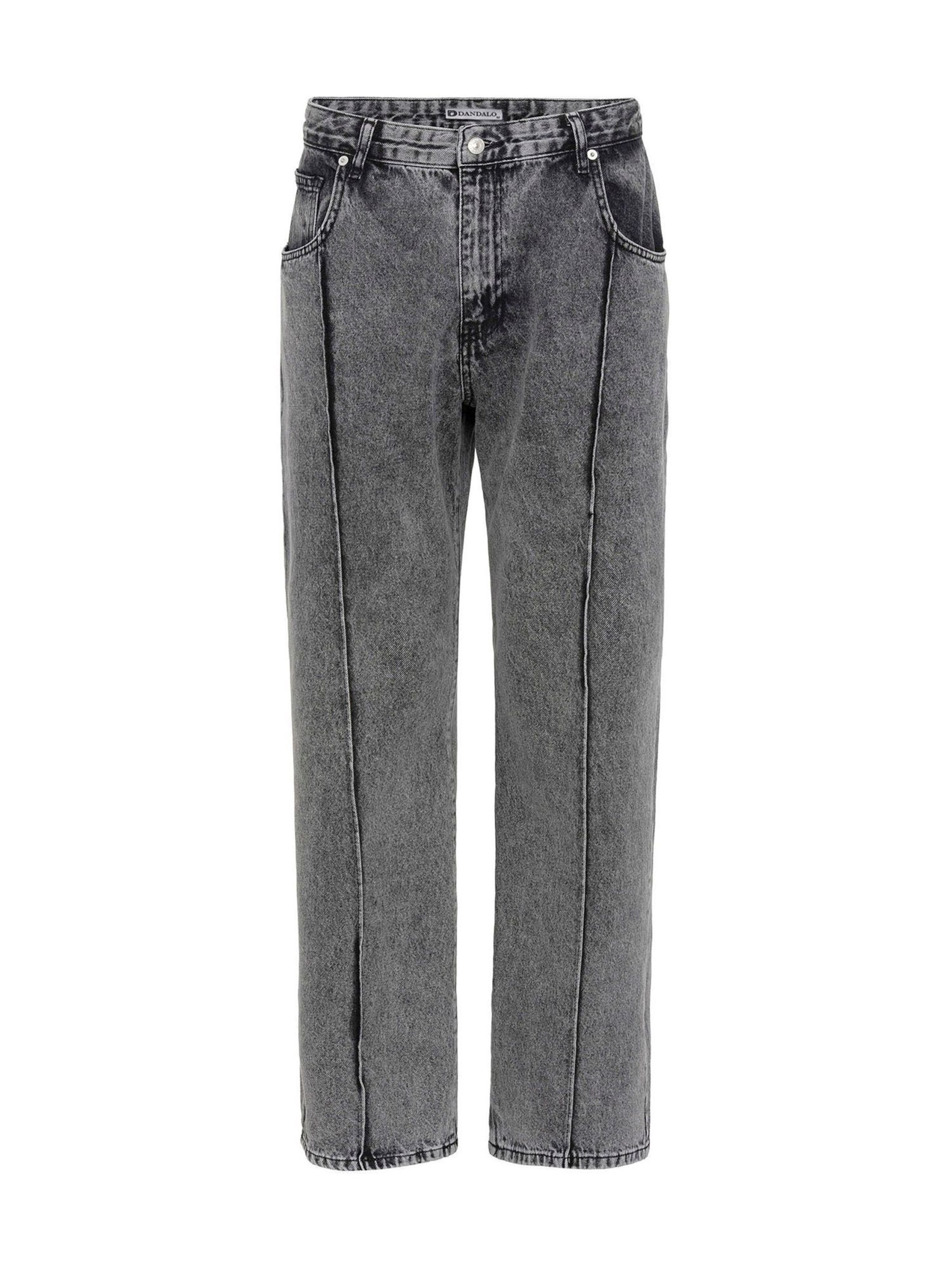Dandalo - Loosefit Calças de ganga em cinzento: frente