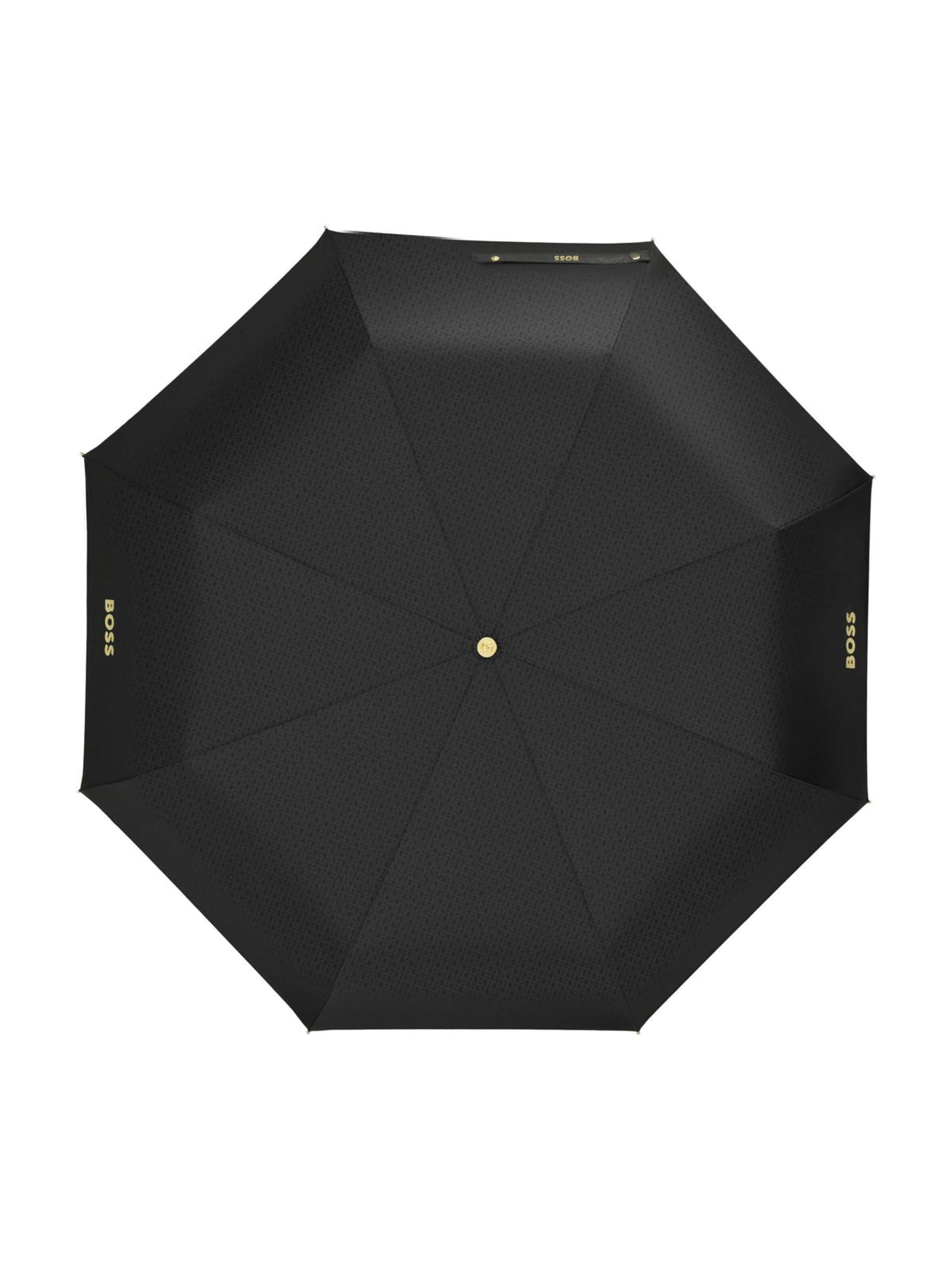 BOSS Paraplu 'Pocket umbrella Double B' in Zwart