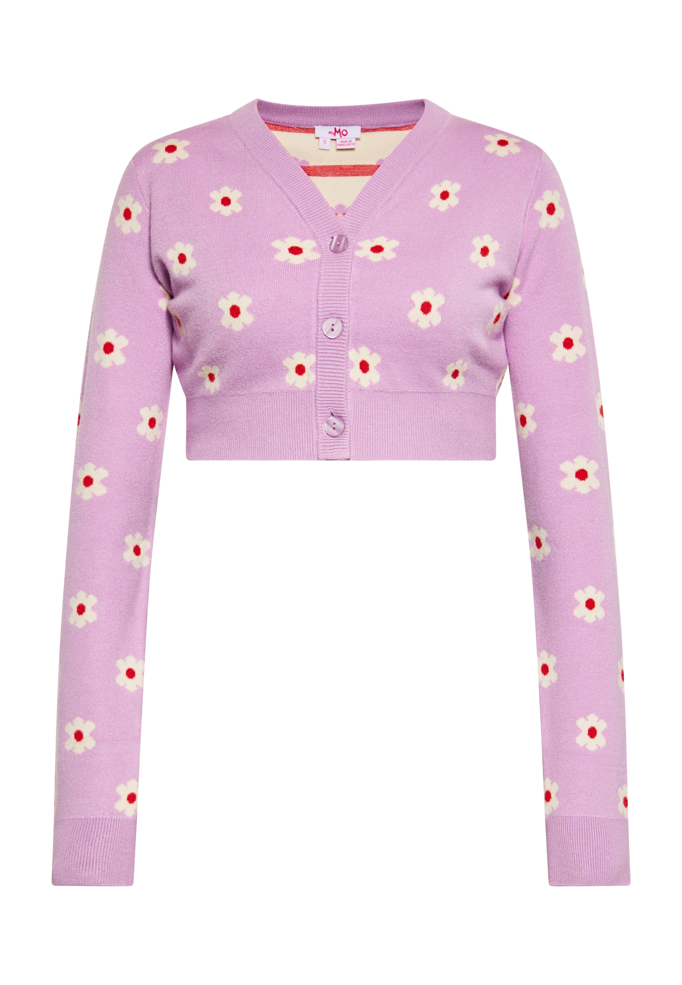 MYMO - Casaco de malha em roxo: frente