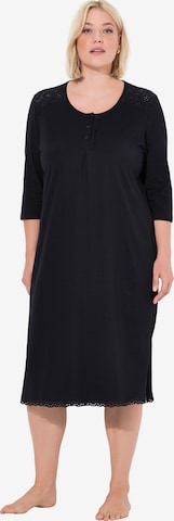 Ulla Popken Nightgown in Black: front