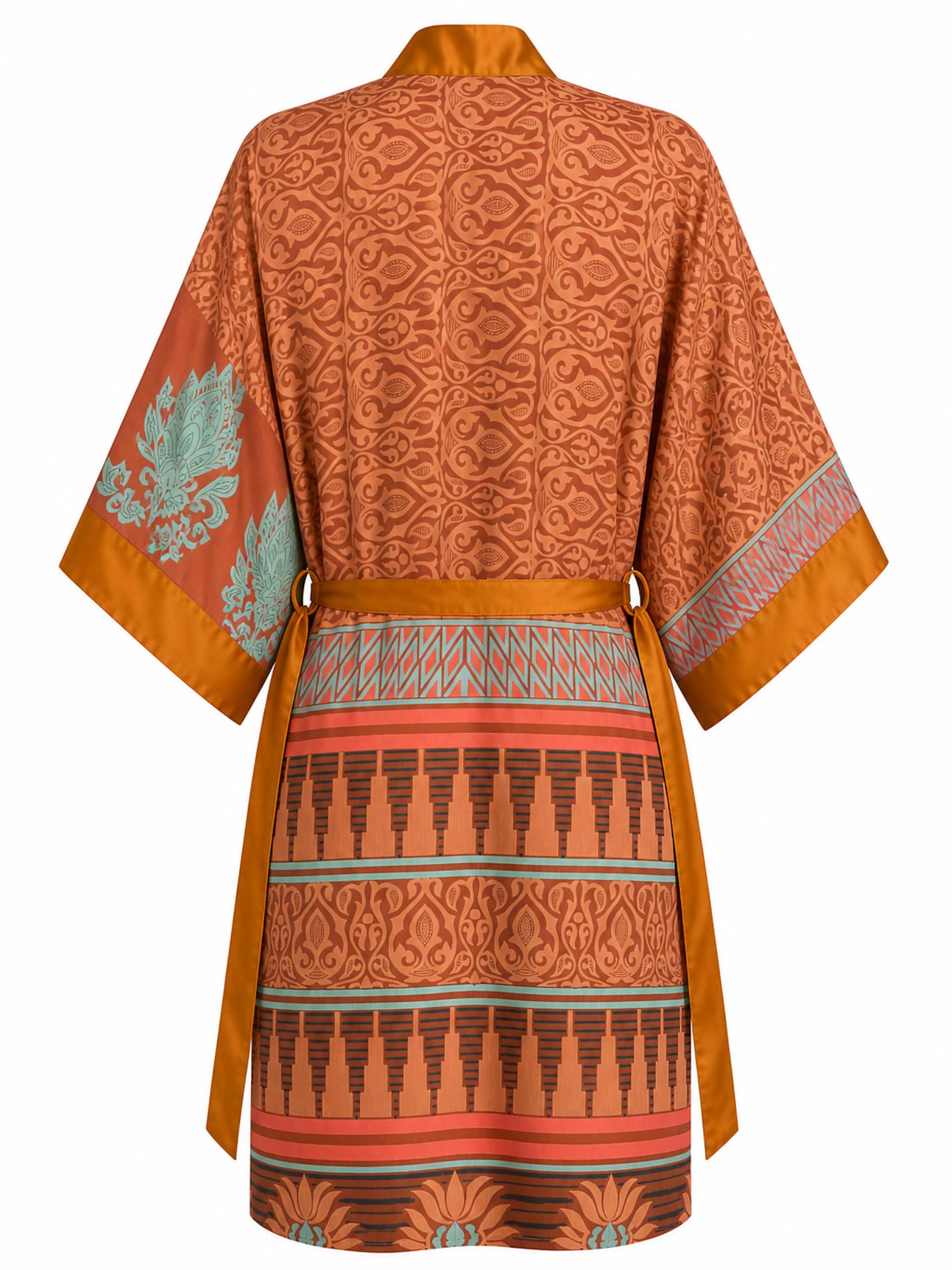 Shop Karey Kimono 'Saffron Midi Kimono' in Yellow