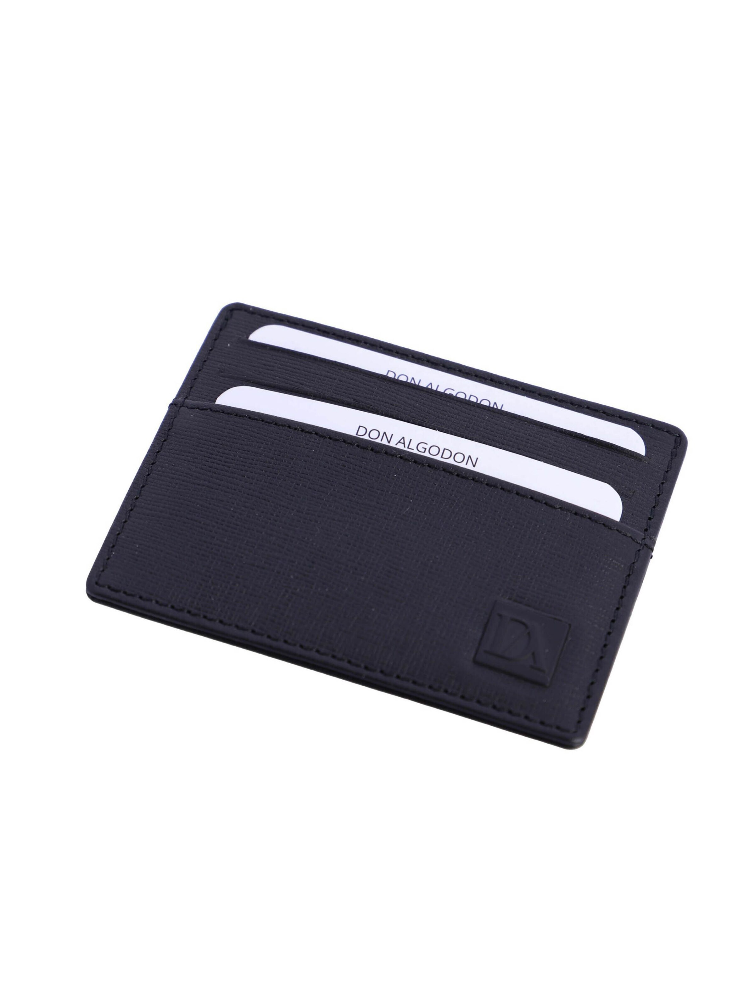 Don Algodon - Cartera 'Tarjetero para hombre Marco de piel con protección RFID' en negro