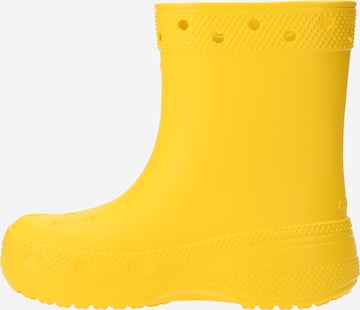 Stivale di gomma di Crocs in giallo