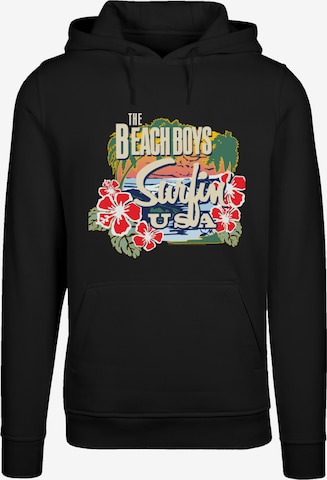 F4NT4STIC Sweatshirt 'The Beach Boys Musik Band Tropical' in Black: front