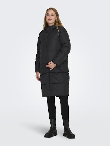 Only Maternity Wintermantel 'ABBIE' in Zwart