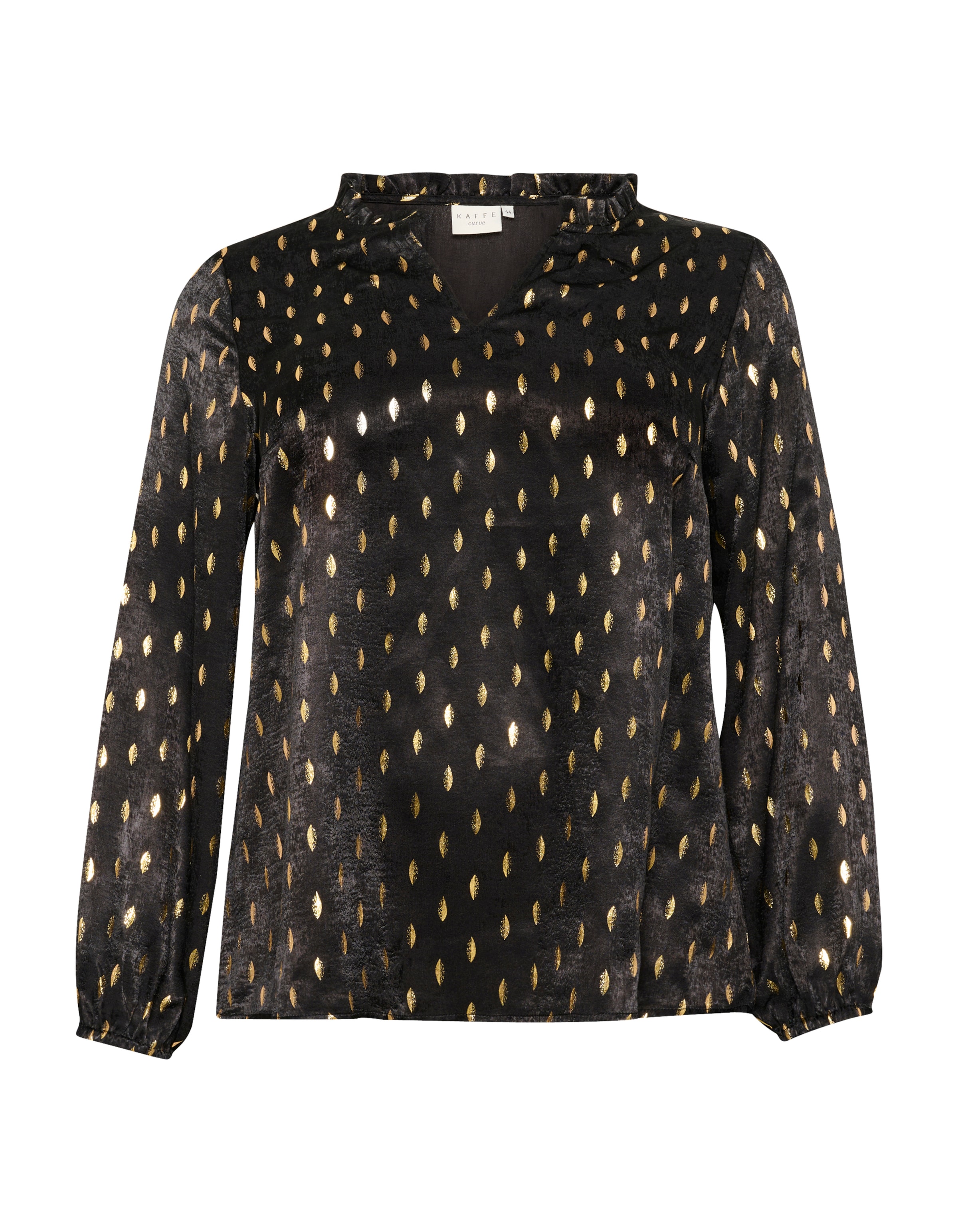 KAFFE CURVEBluza 'Sofia' - crna boja: prednji dio