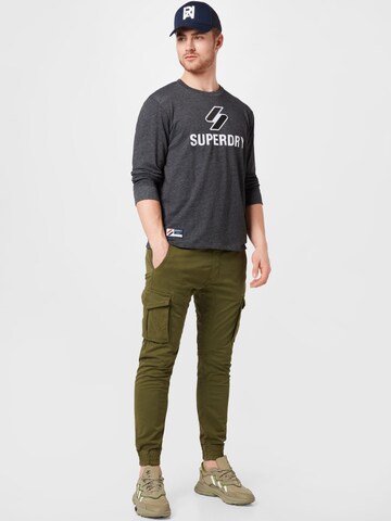 Superdry Тениска в сиво