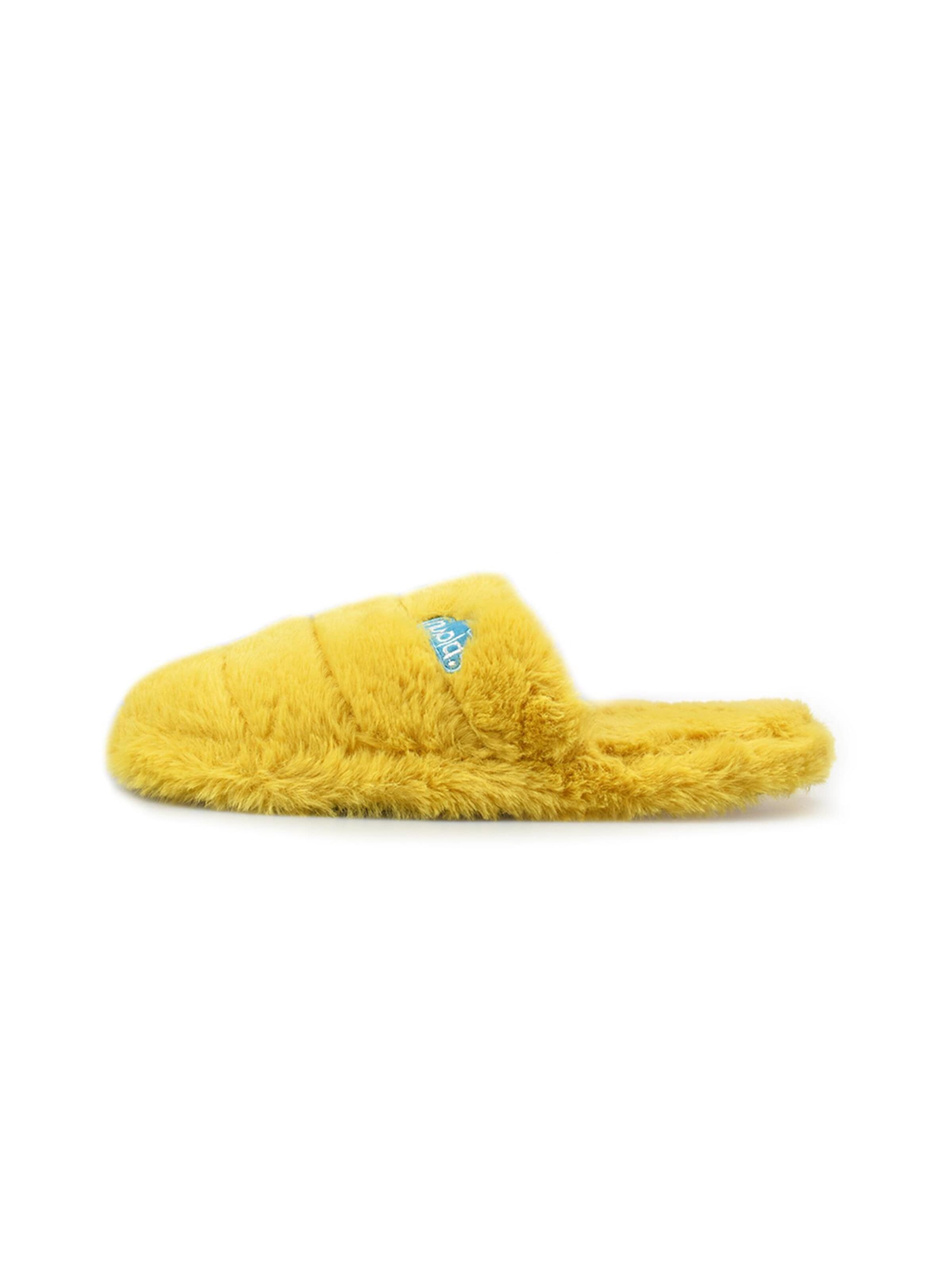 Nuvola. Slipper 'Zueco Bee' in Yellow: front