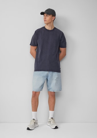 QS Loosefit Shorts in Blau