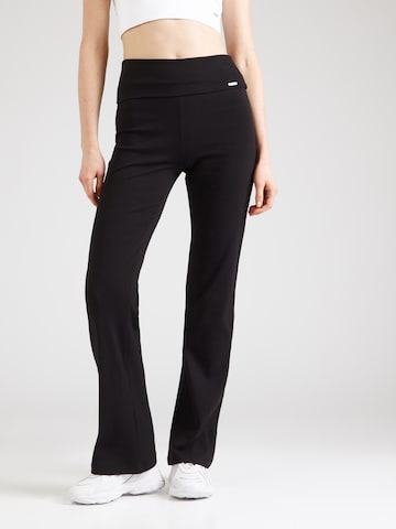 Aim'n Flared Workout Pants in Black: front