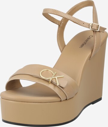 Calvin Klein Sandale in Beige: predná strana