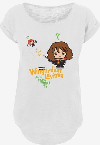 T-shirt 'Harry Potter Hermione Granger Wingardium Leviosa Junior' F4NT4STIC en blanc : devant