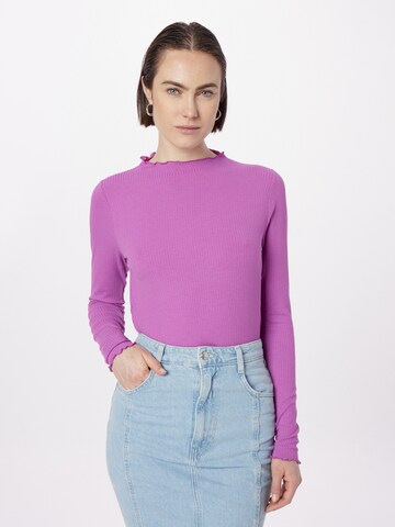 PIECES Shirt 'NICCA' in Purple: front