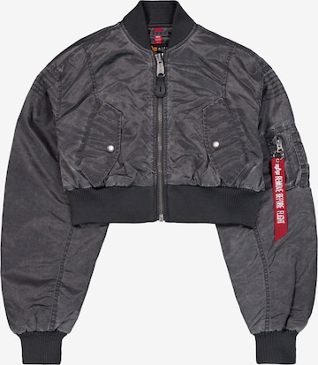 pelēks ALPHA INDUSTRIES Starpsezonu jaka: no priekšpuses
