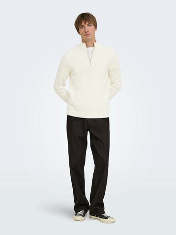 Only & Sons Tröja 'ONSKIM' i vit