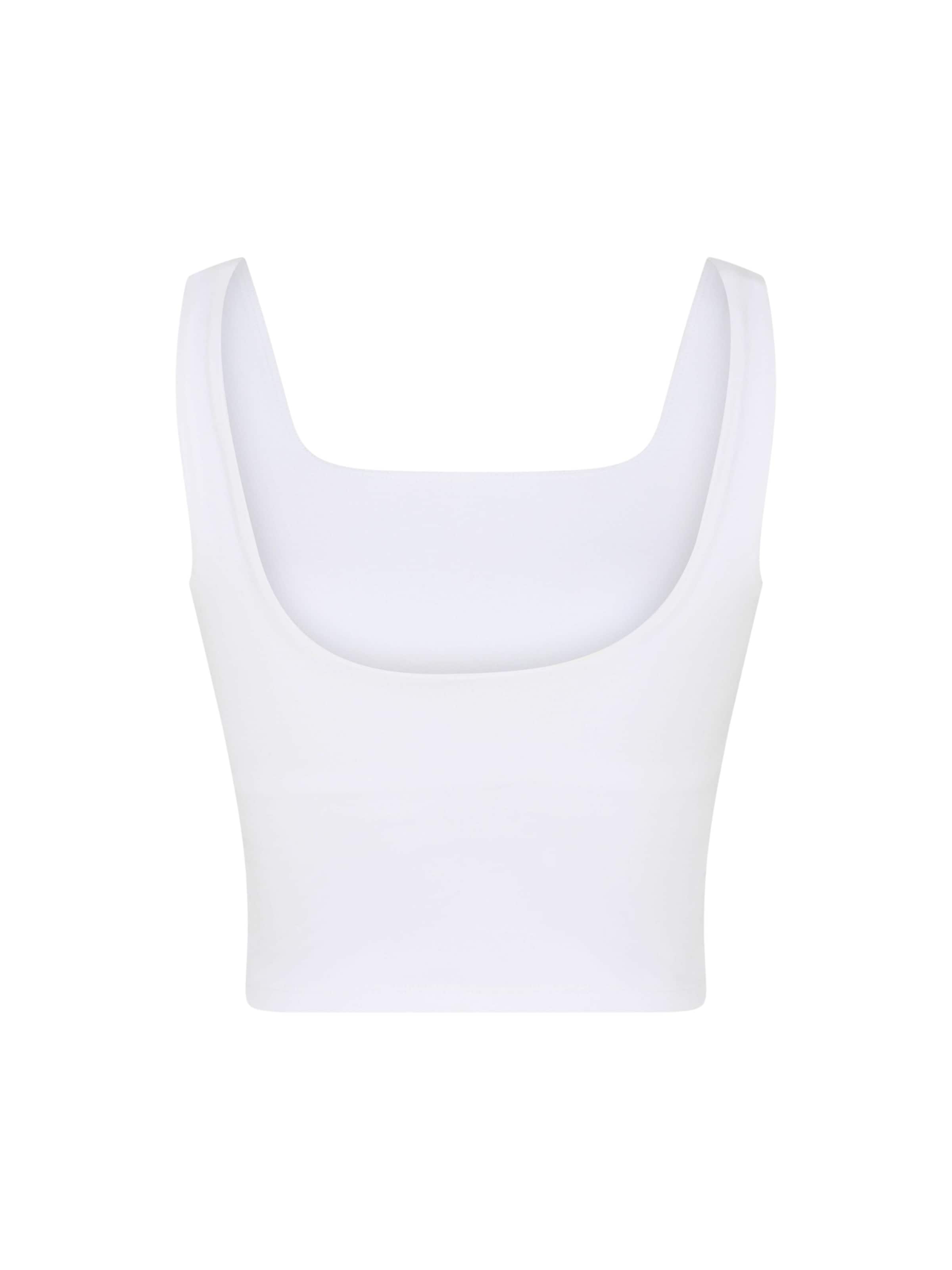 Top ' Tommy ' di Girlfriend Collective in bianco