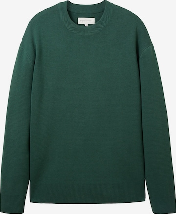 TOM TAILOR DENIM Sweter w kolorze zielony: przód