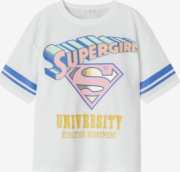 NAME IT Футболка 'NKFJIXIRDI SUPER' в Белый: спереди