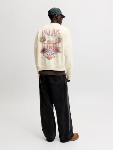 Sweat-shirt JACK & JONES en blanc
