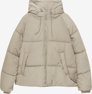 Pull&Bear Zimná bunda - Béžová: predná strana