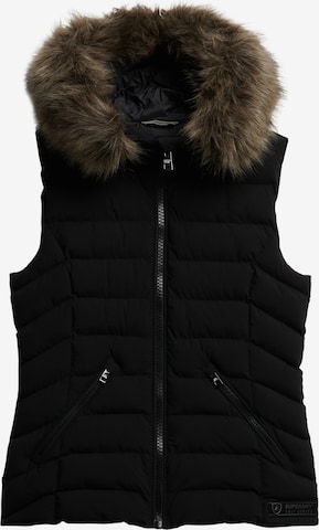 Superdry Bodywarmer 'Fuji' in Zwart: voorkant