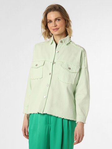 Marie Lund Between-Season Jacket in Green: front