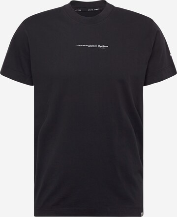 T-Shirt 'Andreas' Pepe Jeans en noir : devant