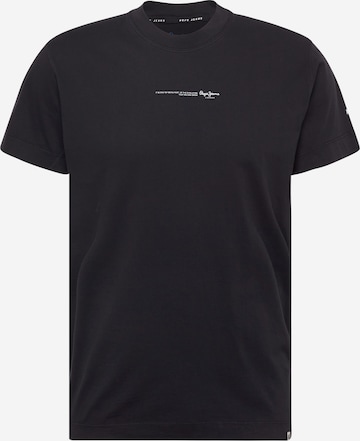 T-Shirt 'Andreas' Pepe Jeans en noir : devant