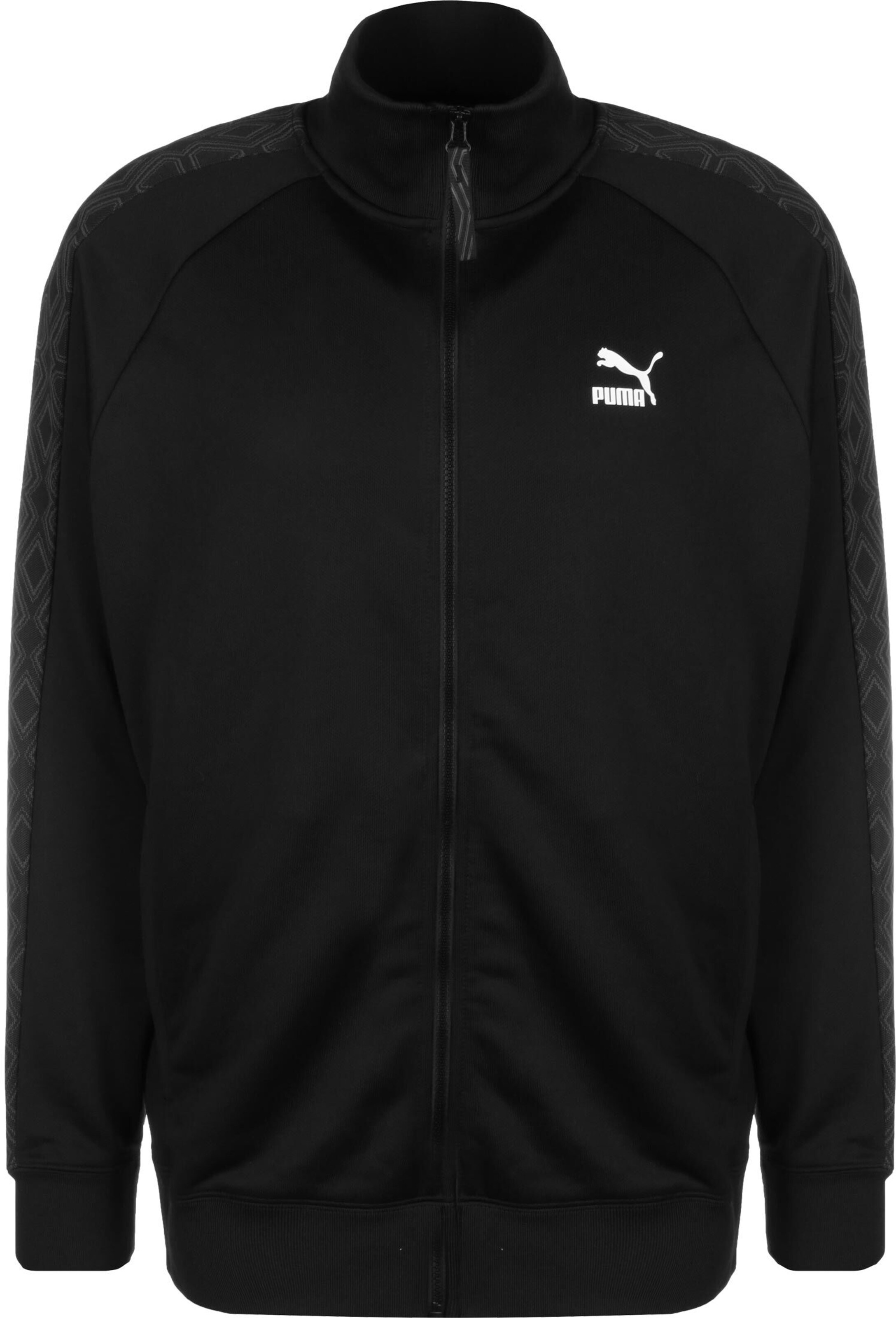 Veste de survêtement 'T7 Trend' PUMA en noir : devant