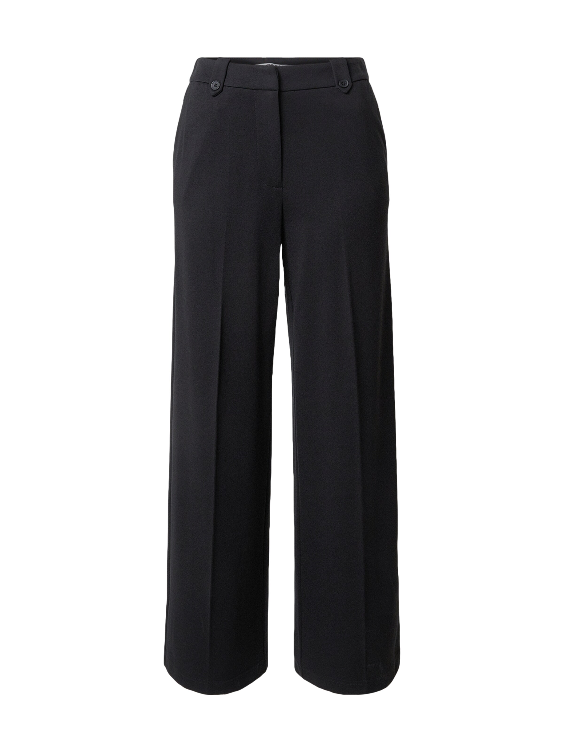 Wide Leg Pantalon à plis 'ONLROME-POPTRASH' ONLY en noir : devant