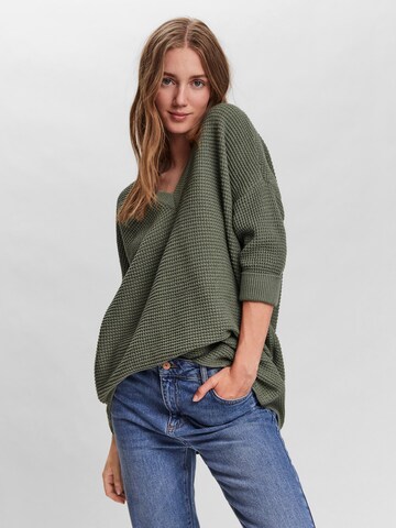 VERO MODA Trui 'Leanna' in Groen: voorkant