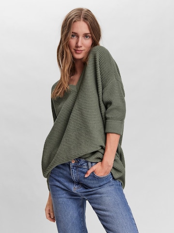 VERO MODA - Pullover 'Leanna' em verde: frente