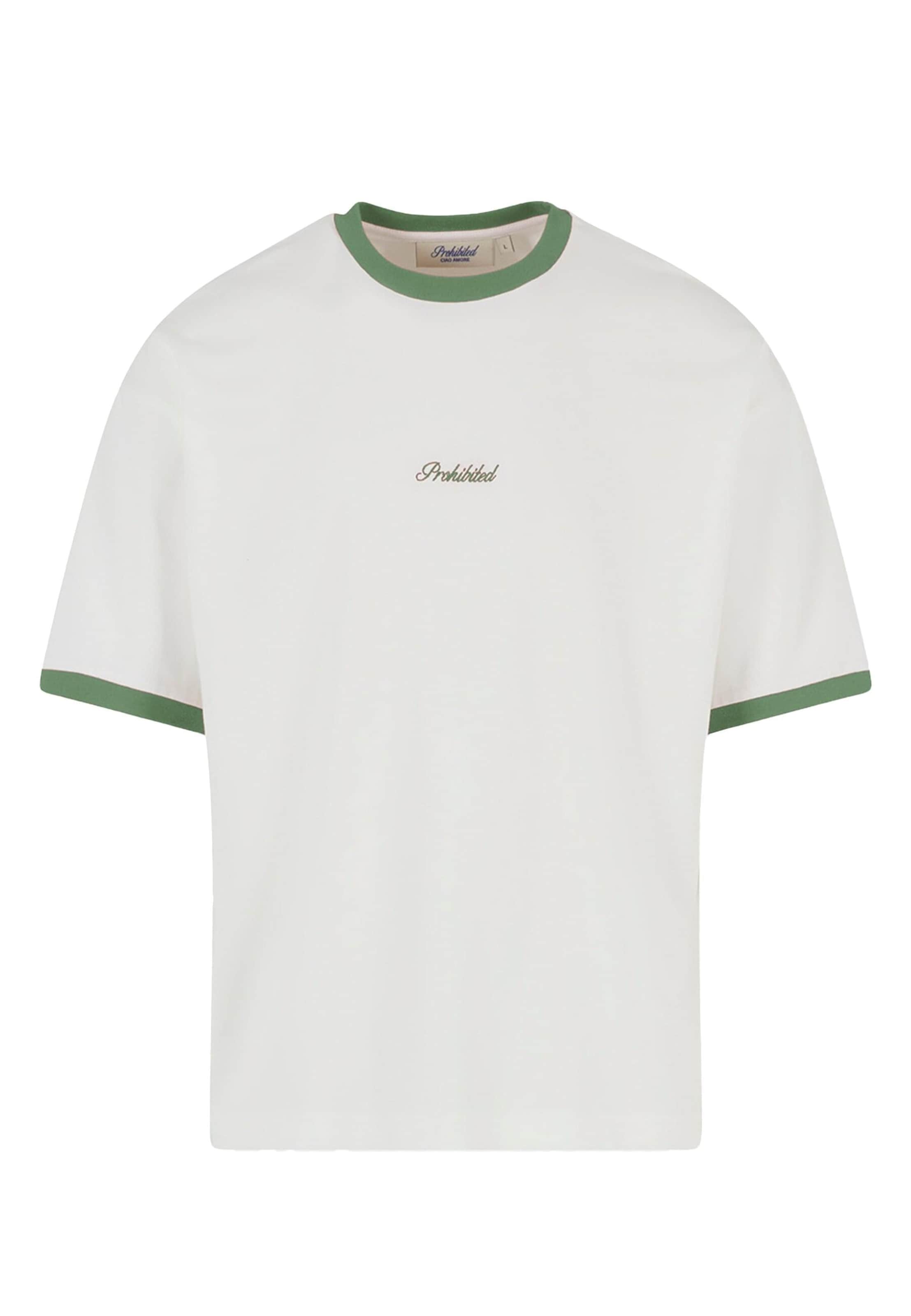 Prohibited Tričko – bílá: přední strana