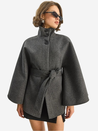 Bianco Lucci Tussenmantel in de kleur Donkergrijs, Productweergave