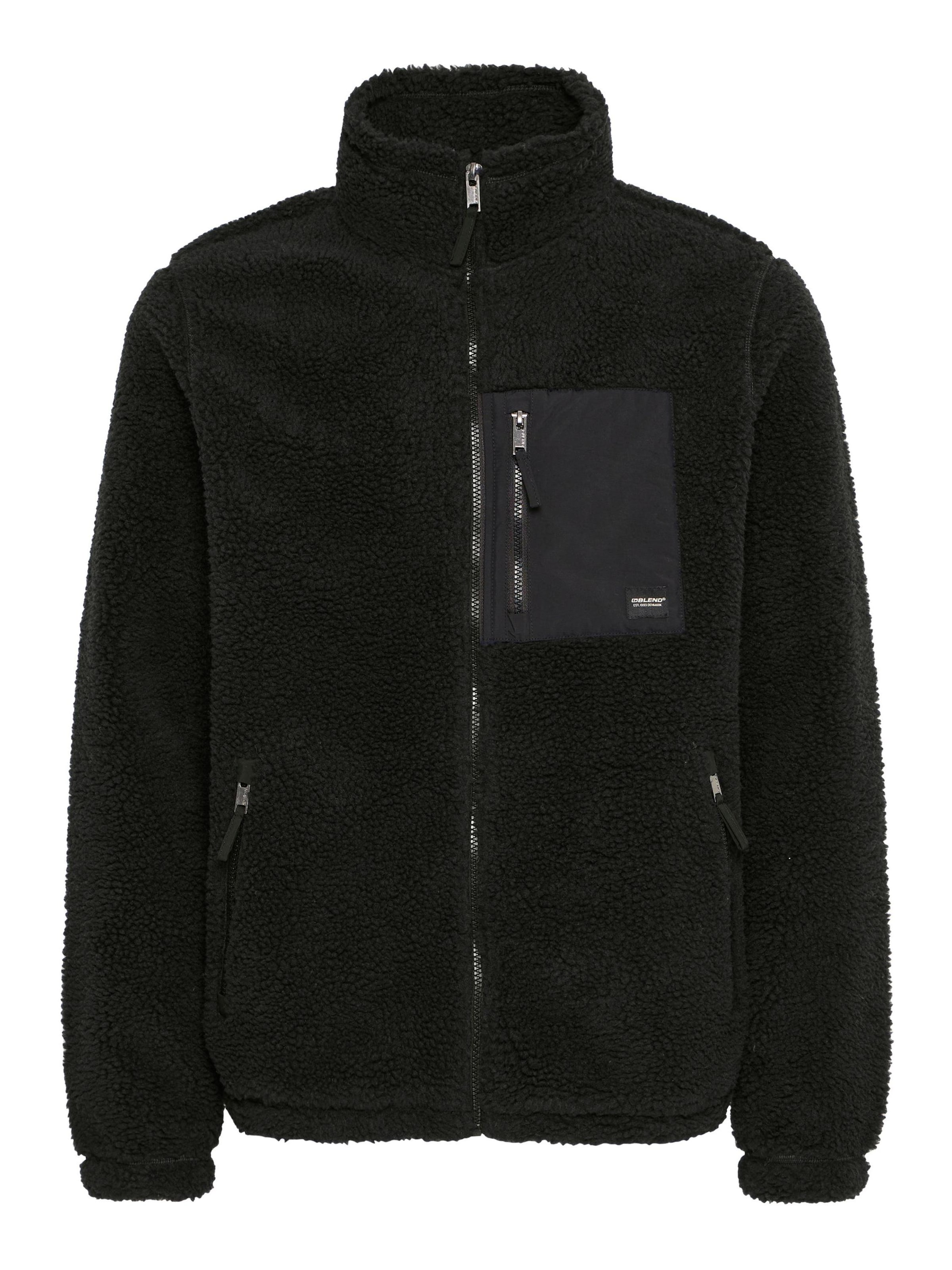 BLEND Jacke 'Totti' in Schwarz: Vorderseite